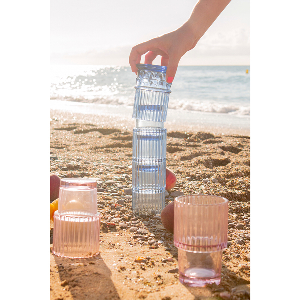 Набор из 4-х стаканов athena, голубые