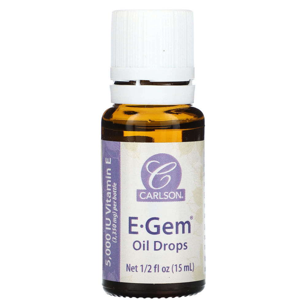 Carlson, E Gem, Oil Drops, 1/2 fl oz