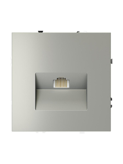 Розетка компьютерная 1-м СП S70 RJ45 кат.6 механизм сталь Voltum VLS060105