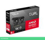 Видеокарта ASUS Dual Radeon RX 7600 EVO OC Edition 8GB GDDR6 (90YV0LD0-M0NA00)