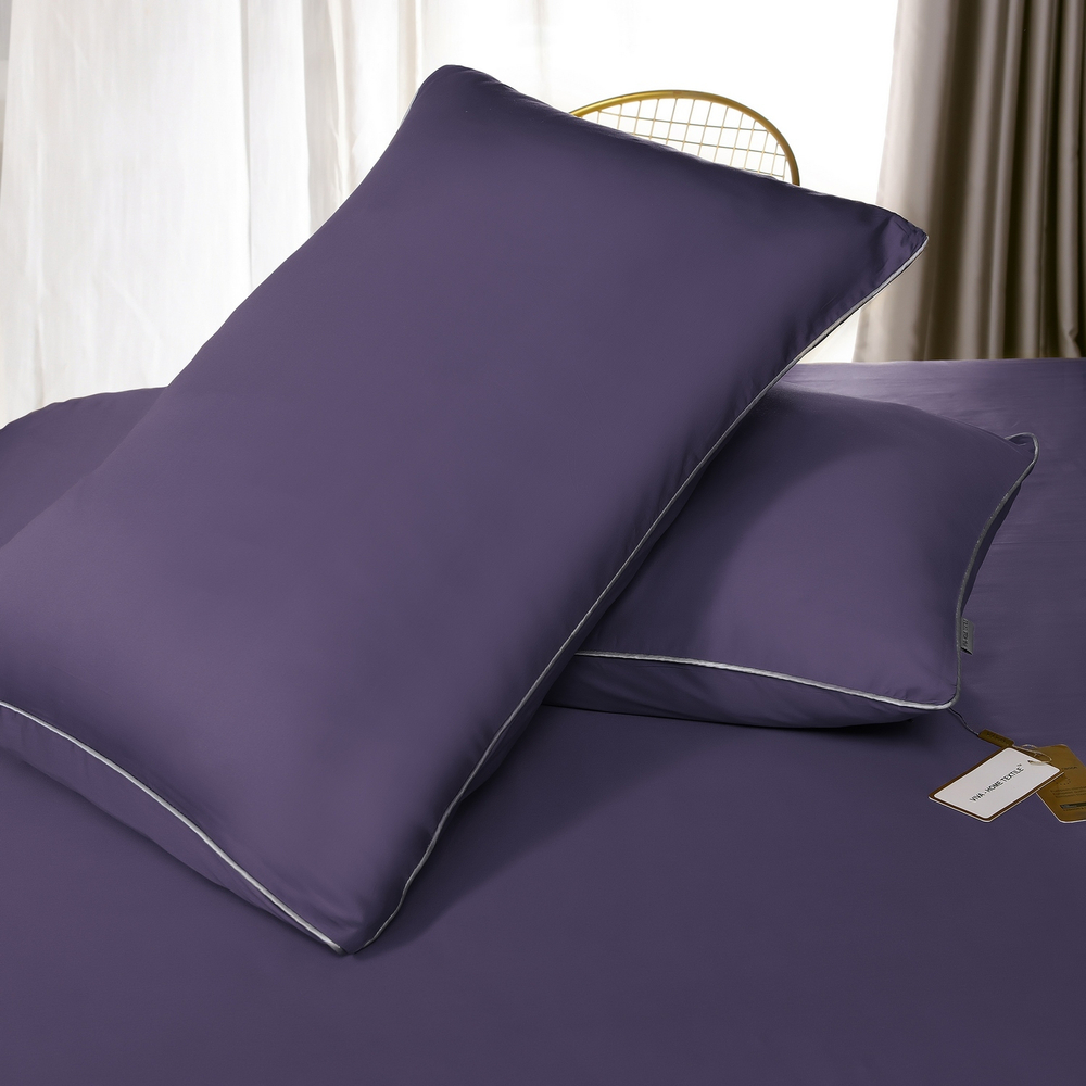 Комплект постельного белья Однотонный Сатин Премиум на резинке OCPR016