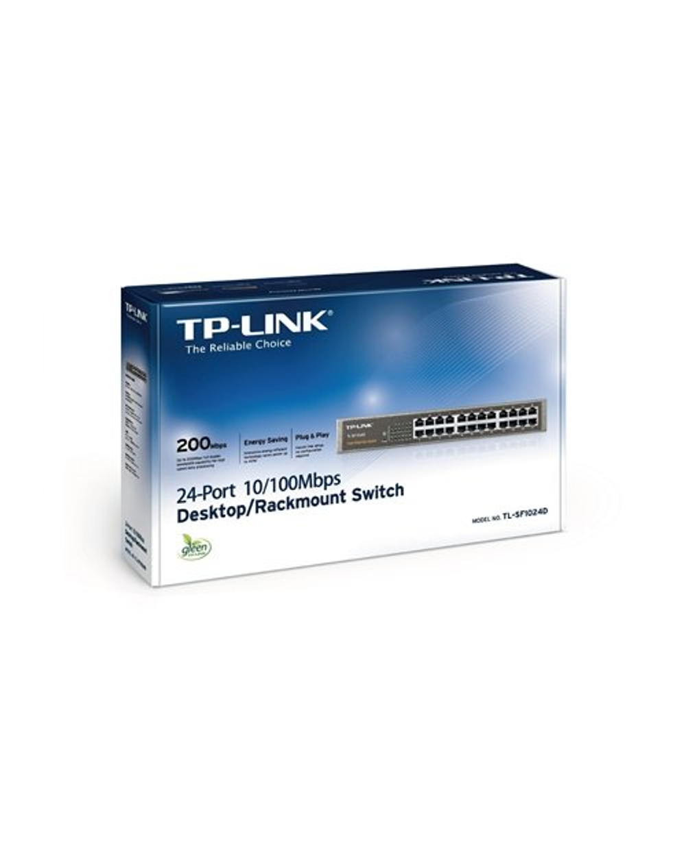 TP-Link TL-SF1024D 24-портовый Fast Ethernet настольный/монтируемый в стойку коммутатор