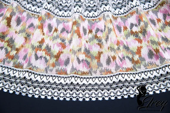 03-253 ОПТ Кружево эластичное 18 см, гладь, айвори