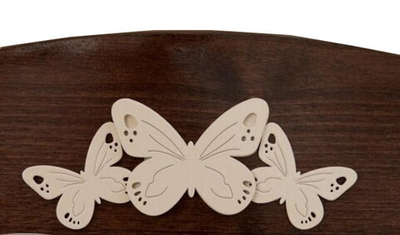 Детская кроватка Красная Звезда Юлиана С-757 125x65 см №27 Бабочка шоколад