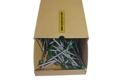 Саморезы кровельные 4,8x80 мм 250 шт. RAL 6002 оцинкованные