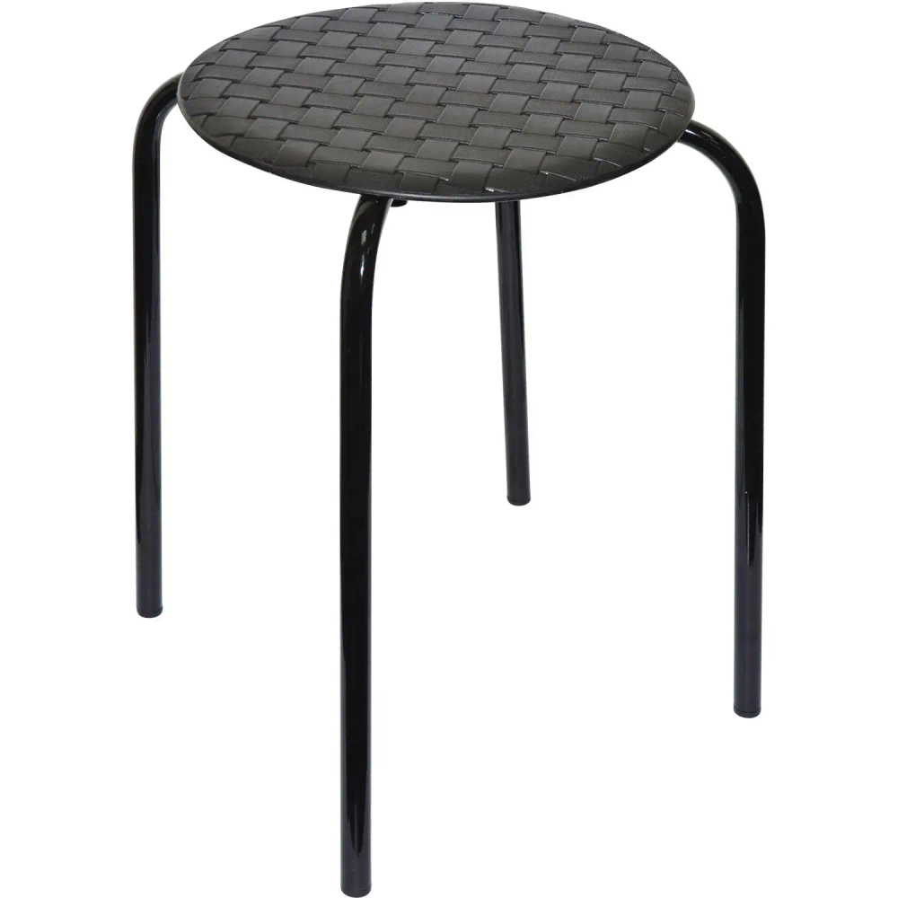 Табурет XPP_Береста с круглым сиденьем h45 черный