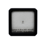 Бриллиант (кушон 3.70 х 3.40 мм, 0.26 ct, 4/3)