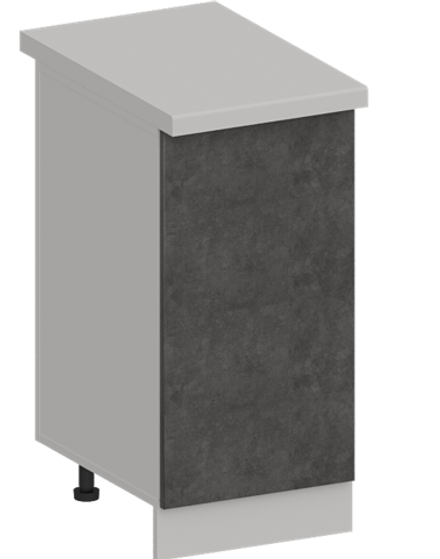 Кухня Модуль ШН 400 Белый / Бетон