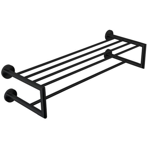 Полка для полотенец 655 мм нерж. сталь NIZA 16854.N чёрный