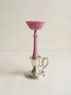 Свеча "Гриб Мухомор перезрелый" розового цвета