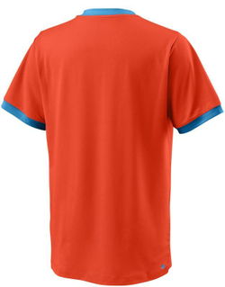 Футболка для мальчика теннисная Wilson B Competition Crew - tangerine tango