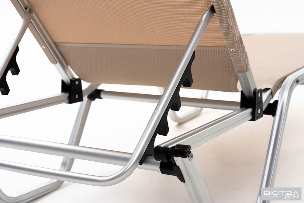Шезлонг Biotza Dias алюминиевый, бежевый