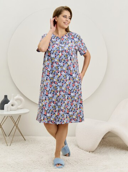 Халат Рейна Виотекс СЕРО-ГОЛУБОЙ