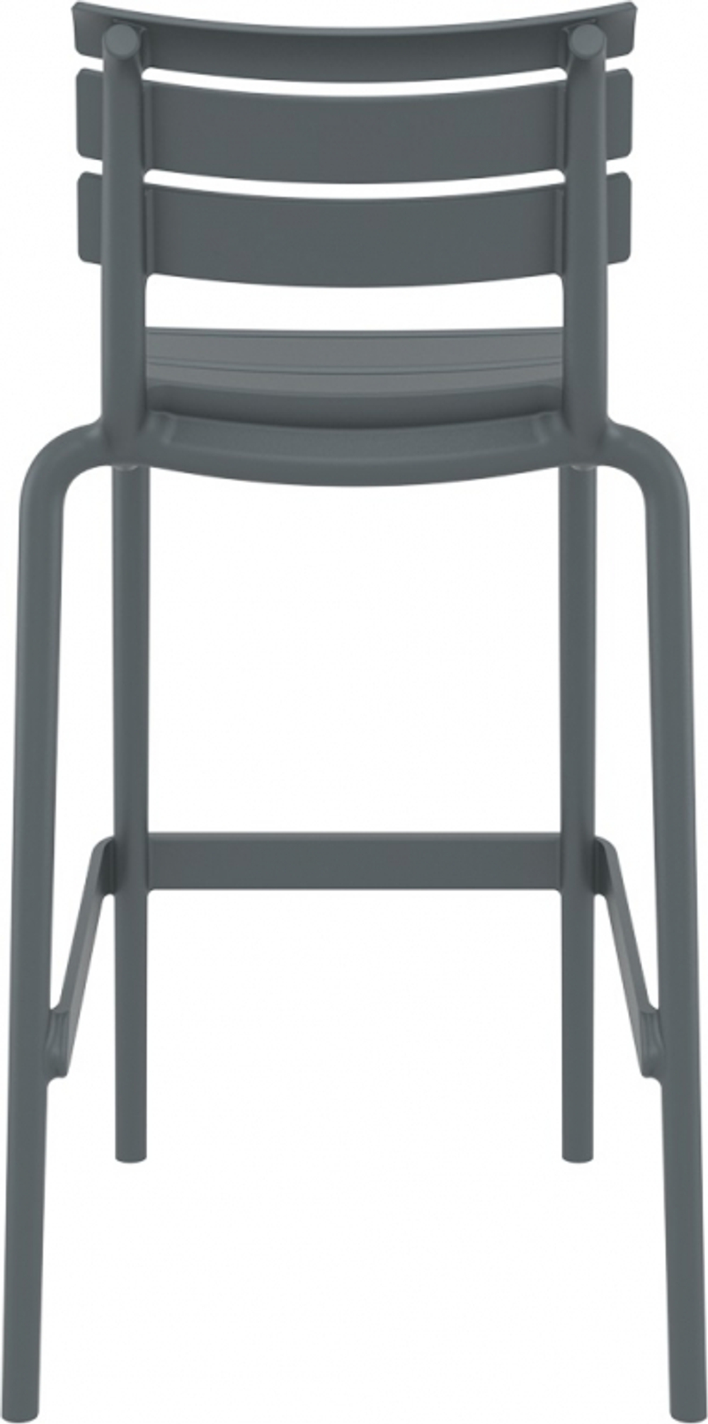 Стул пластиковый барный Siesta Contract Helen Bar 75, темно-серый