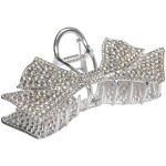 Заколка-краб для волос «AKS - DesignPRO», бантик, цвет золото и хром, 11.5*5см