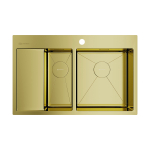 Мойка Omoikiri Akisame 78-2-R-LG нерж. сталь | Светлое золото