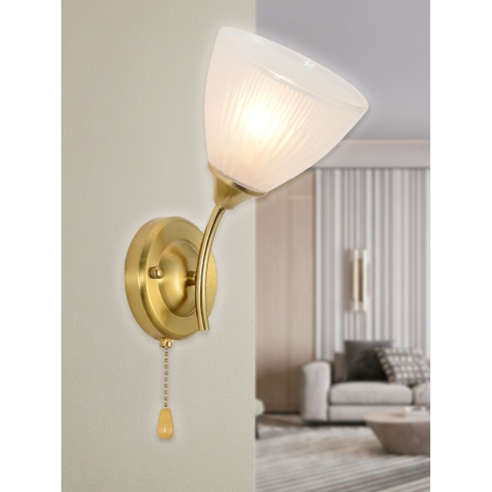 Бра светильник Rivoli Debra 9189-401 настенный 1 х Е27 60 Вт модерн с выключателем | Rivoli