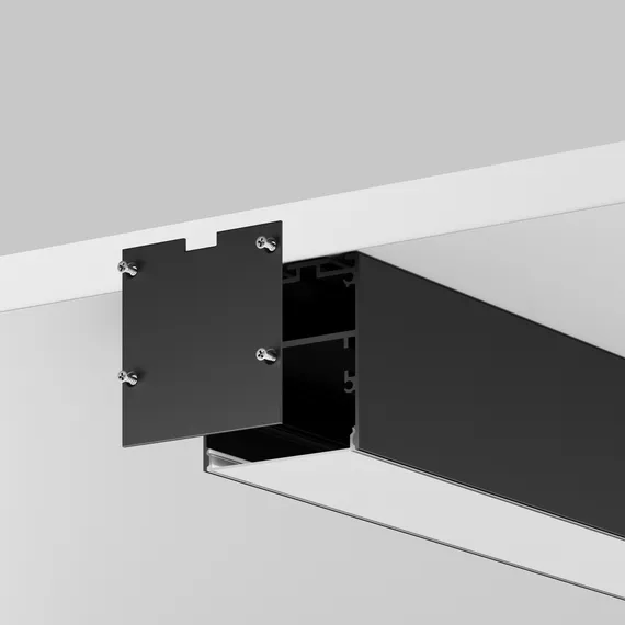 Комплект заглушек (для профиля 50x50) 2 шт., ALM-5050T-B-EC 642047 Led Strip 642047