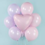 Шар (12''/30 см) Нежно-розовый (H15/710), макарунс, 100 шт.