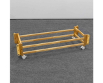 Кровать Antemi Mari 120х60 с маятником Ник 14 б/д Белый/Дерево + НиК 15 д Дерево
