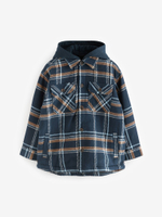 Рубашка с капюшоном для мальчика Next K83-526, Синий, Бежевый