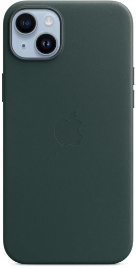 Чехол Apple MagSafe для iPhone 14 Plus, кожа, «зелёный лес»