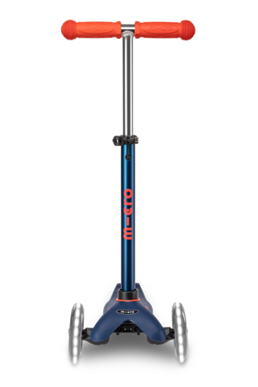 Самокат Mini Micro Deluxe LED Темно-синий