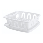 Сушилка для посуды "Verona" 360х310х125 мм с поддоном (белый)