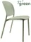 Стул пластиковый Hug Go Green, шалфей