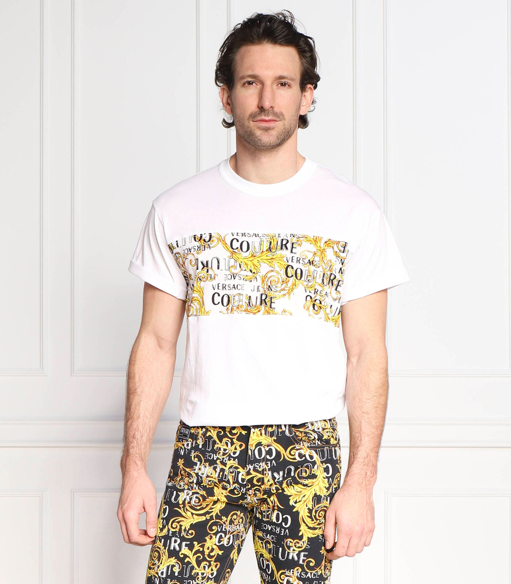 футболка Versace Jeans Couture - белый(74GAH617JS161)
