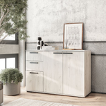 Комод Стандарт 3 дуб крафт белый