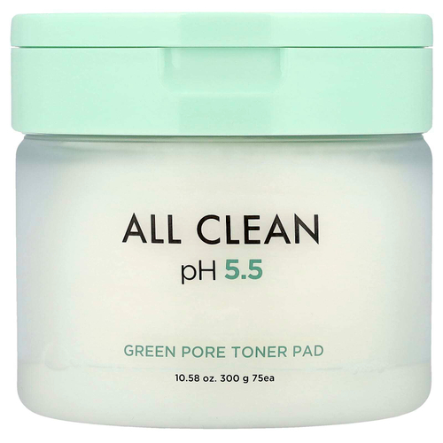 Heimish, All Clean, тонизирующие прокладки с зелеными порами, 75 шт., 300 г (10,58 унции)