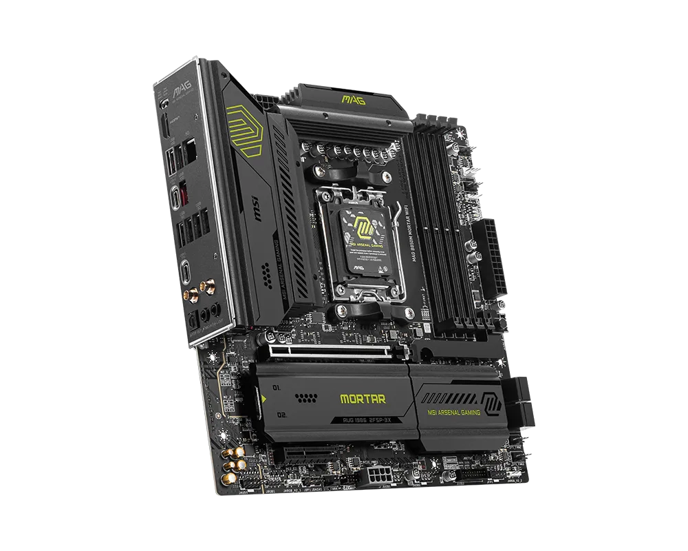 Материнская плата MSI MAG B850M MORTAR WIFI AM5 4xDDR5 4xSATA3 RAID 3xM.2 HDMI 2xType-C mATX