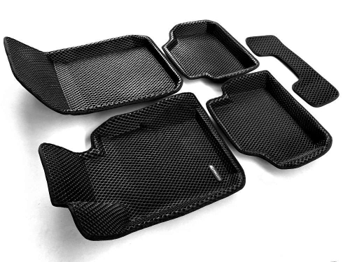 Коврики салона для BMW X1 (E84) (2009-2015) Euromat 3D EVA черные Арт EM3DEVA-001208