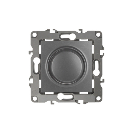 12-4101-12 ЭРА Светорегулятор поворотно-нажимной, 400ВА 230В, IP20, Эра12, графит