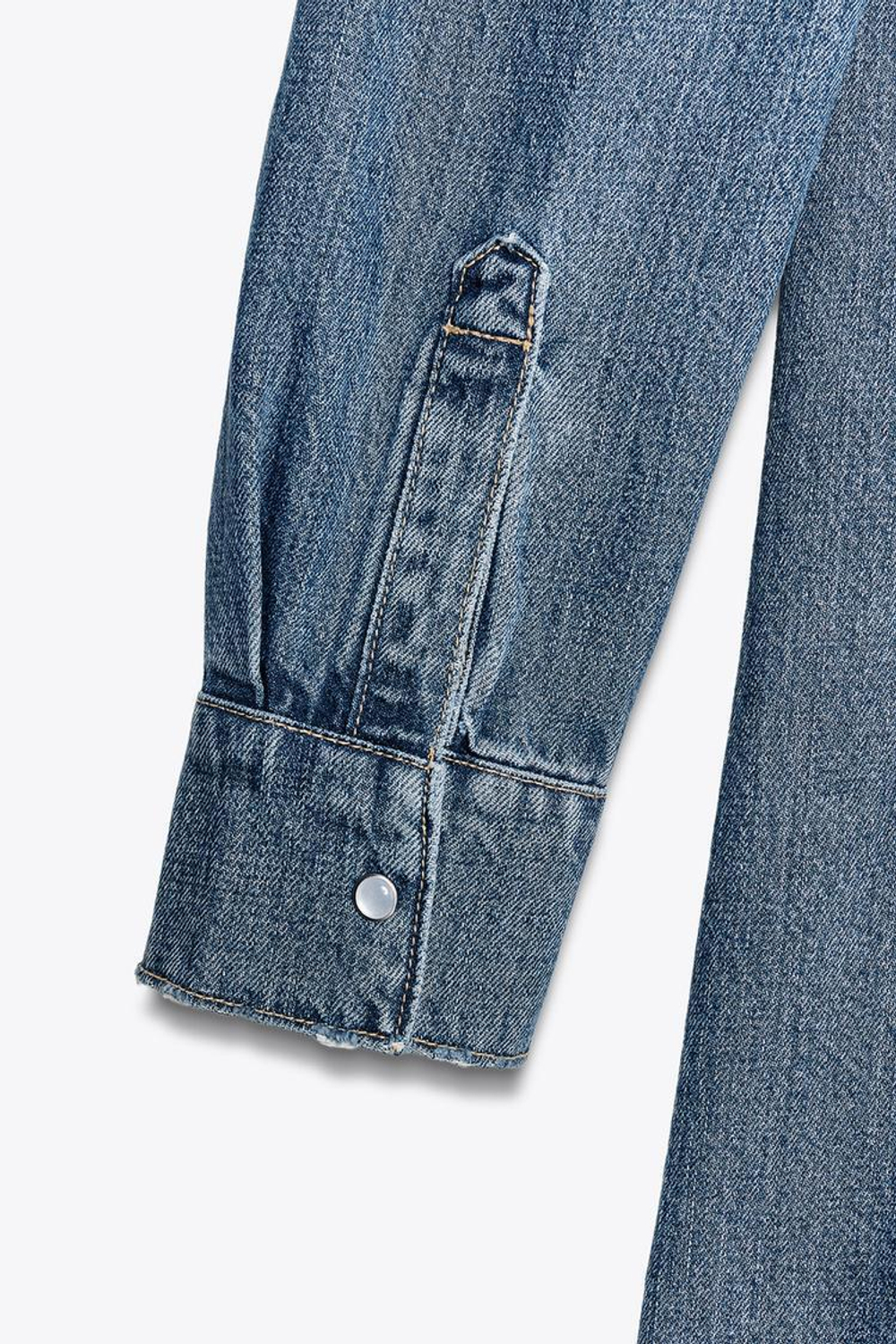 ZARA ДЖИНСОВОЕ МИНИ-ПЛАТЬЕ TRF, СИНИЙ