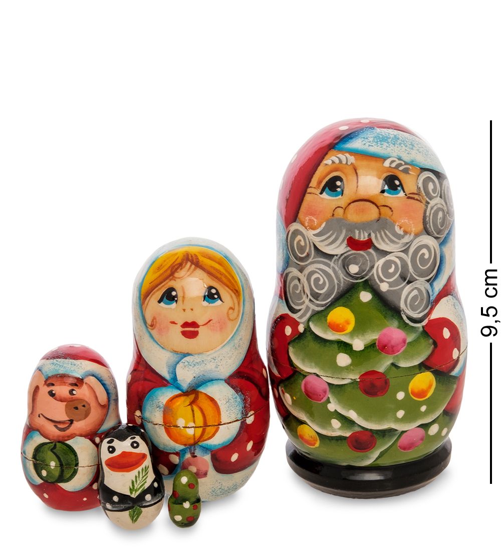 Народные промыслы МР-24/ 54-C Матрешка 5м «Дед мороз» мал.