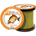 Поводочный материал CARP AGEx3 Ил/Глина 1500m 9,2kg/20,3lb