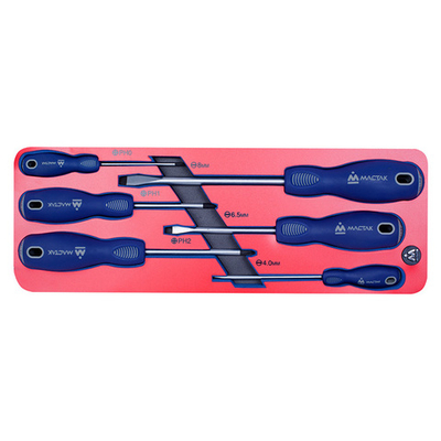МАСТАК (5-4006) Набор отверток, ложемент, 6 предметов
