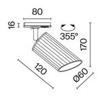 Трековый светильник Technical TR087-1-GU10-B