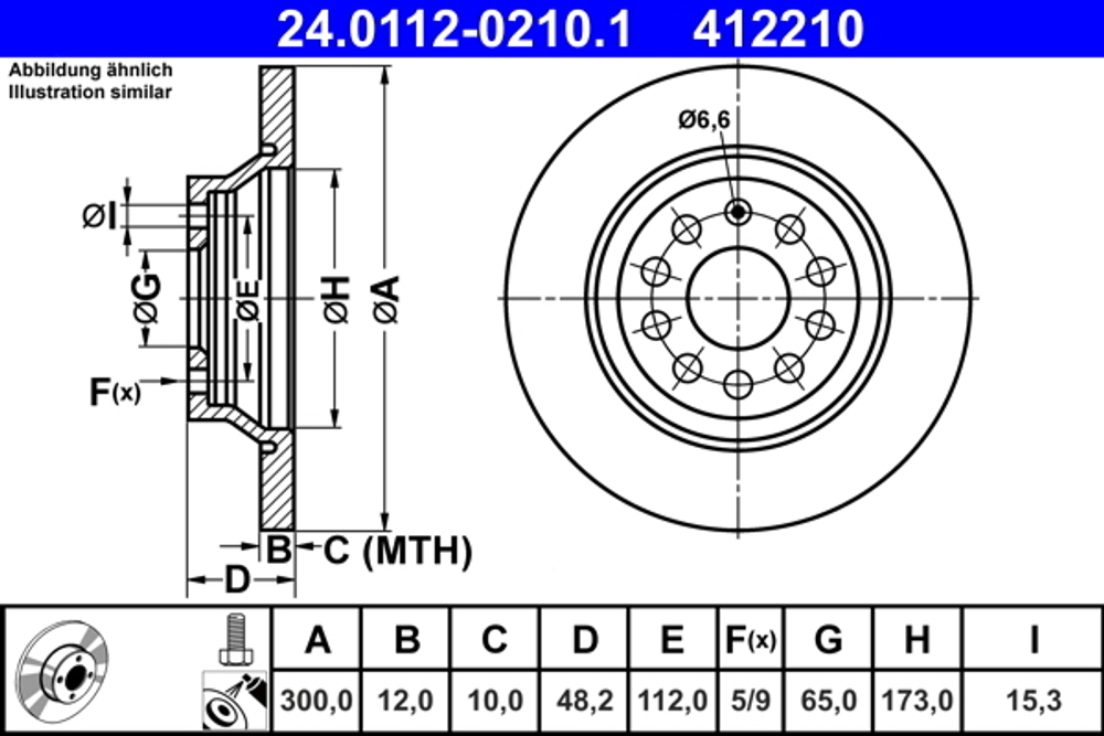 ATE - 24011202101-ATE - Brake Disc