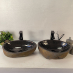 Раковина из речного камня ПАРА! RS-65343 49*34*15 0865