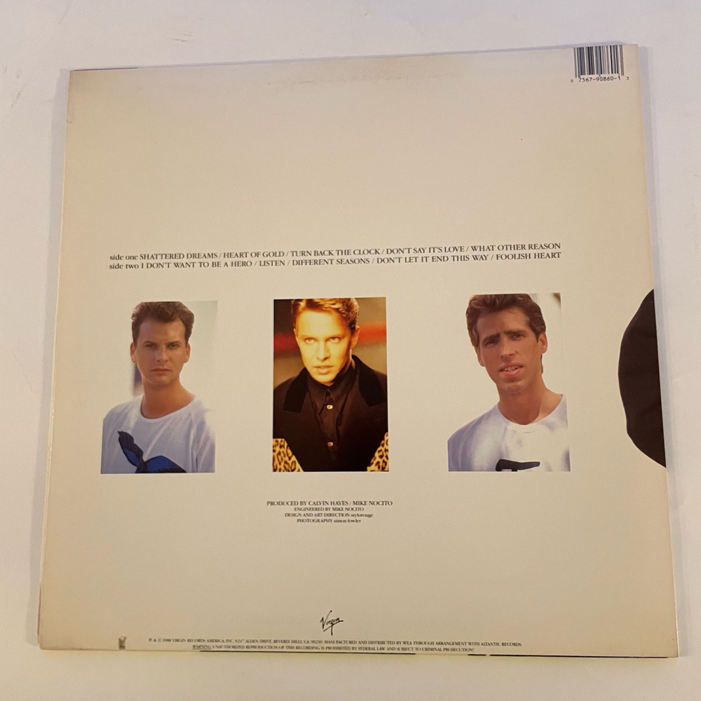 Винтажная виниловая пластинка LP Johnny Hates Jazz Turn Back The Clock (США 1988)