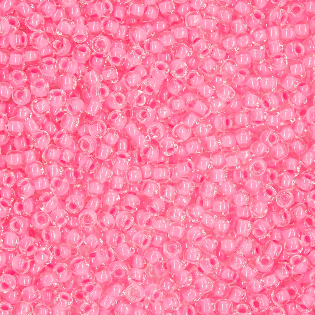 Японский бисер TOHO Round 11/0 (№965), окрашенный изнутри прозрачный