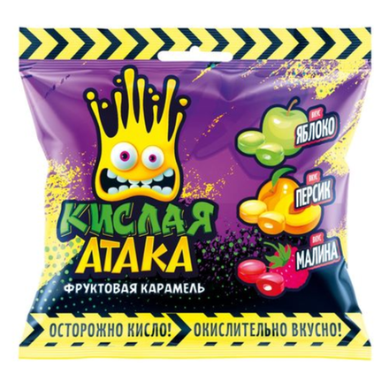 Фруктовая карамель Кислая Атака 40 гр