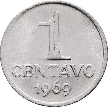 1 сентаво 1969 Бразилия