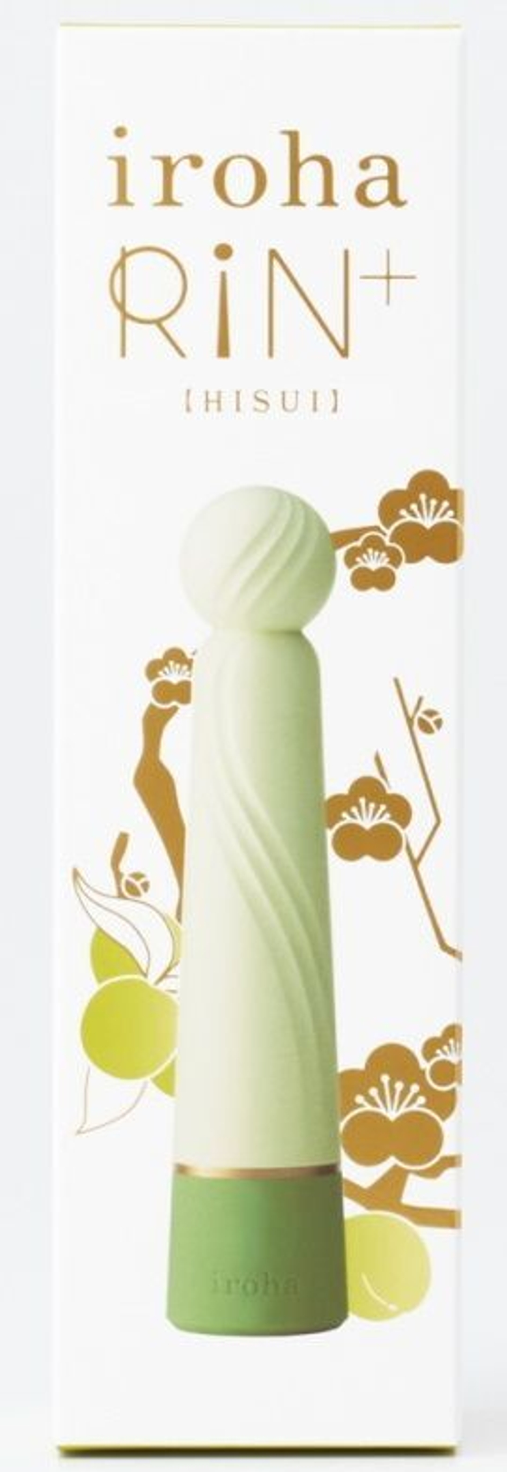 Салатовый вибратор с шаровидной мягкой головкой IROHA Rin+ Hisui - 16 см. (Цвет: салатовый)