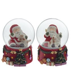 GAEM Фигурка декор в стекл шаре "Дед Мороз", D6 см, L6 W7 H8,5 см