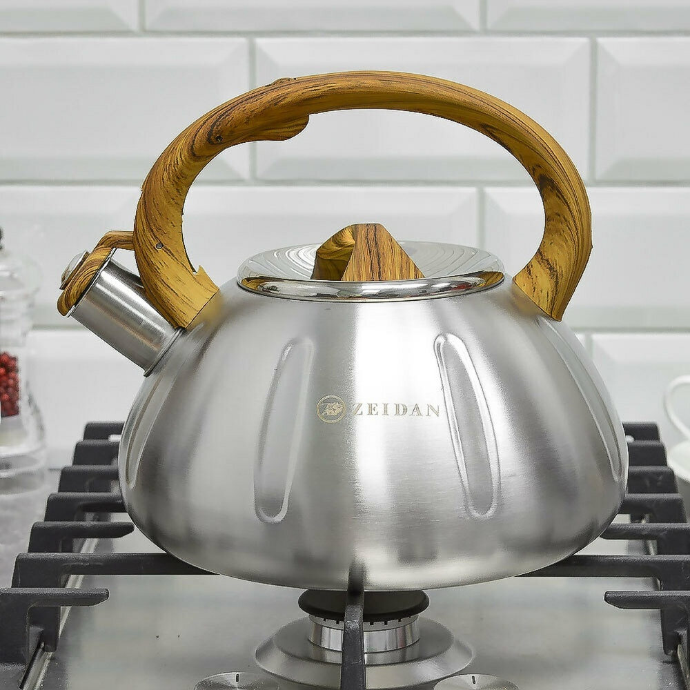 Чайник 3л нерж со свистком, индукция, Z-4169