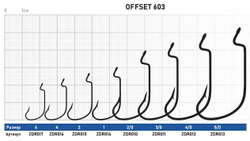 Крючок Offset ZUB 603  # 2/0 (упак. 5 шт)